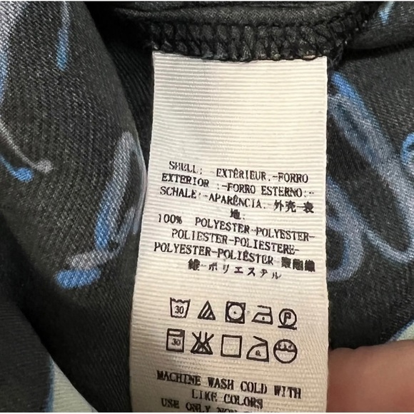 Free People Sz M Black Colorful Oversized Hawaiian Tropical Bird Shirt Tunic Top - Picture 13 of 14